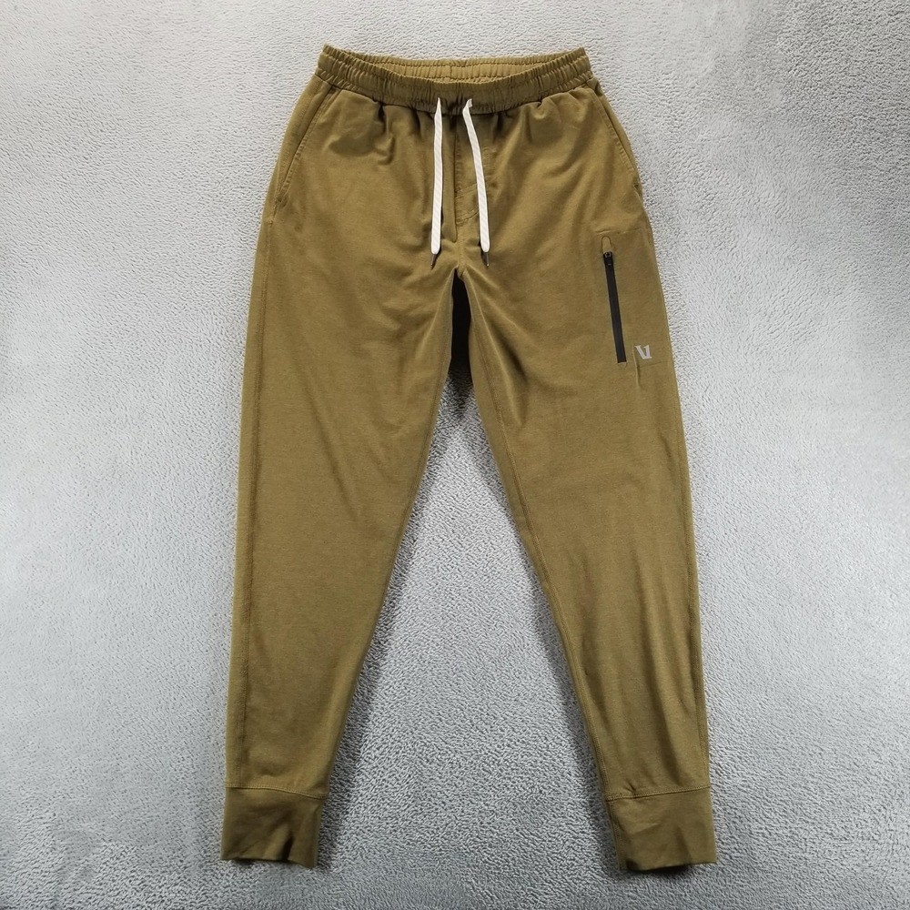 Vuori Jogger Pants Mens S Brown Sunday Performance Zip Pocket Drawstring‎